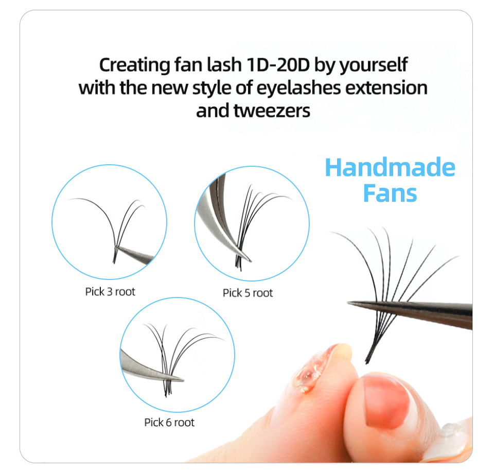 AGUUD J B C CC D Russian Volum - Eyelash Extension Human Hair 评论和价格